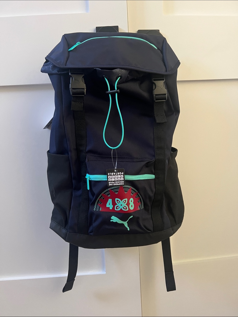 Puma Navy Backpack with Teal Accents